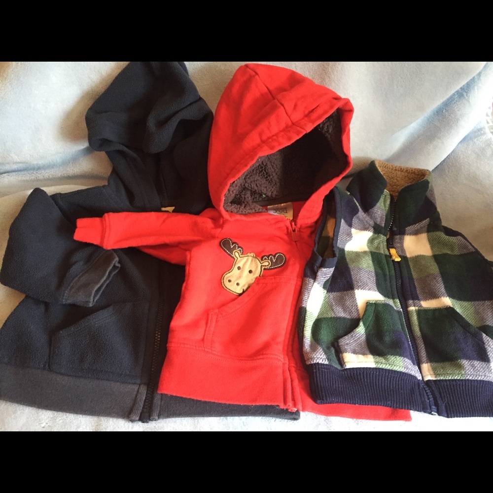 3 hoodies